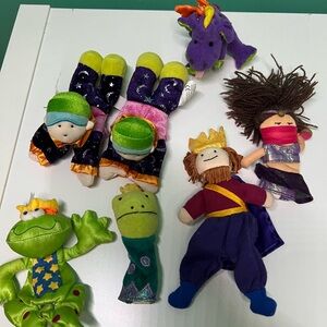 Manhattan toys finger puppets prince princess collection